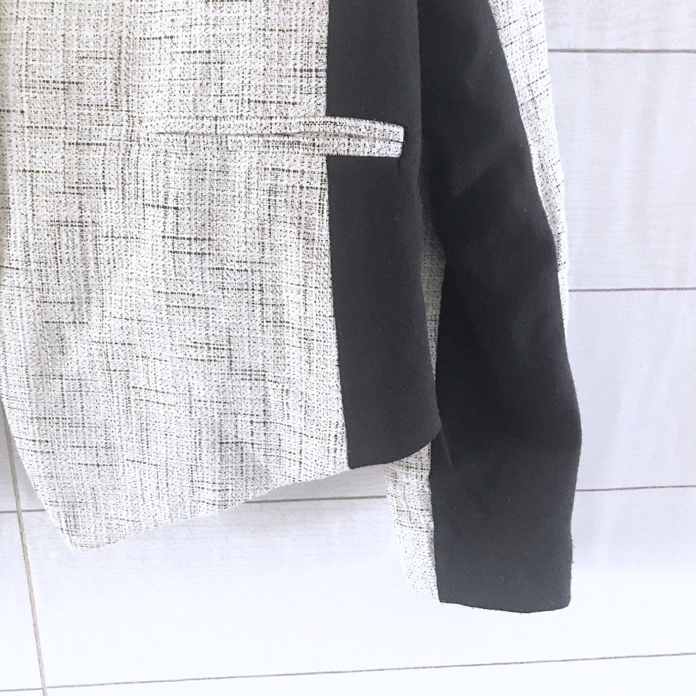 Mossimo White Black Tweed Moto Jacket - Picture 5 of 8